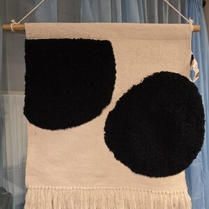 Modern Black and Cream Wall Hanging(Tapestry)
